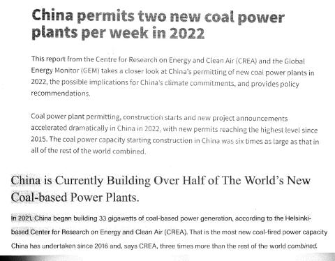 China's Coal Plants